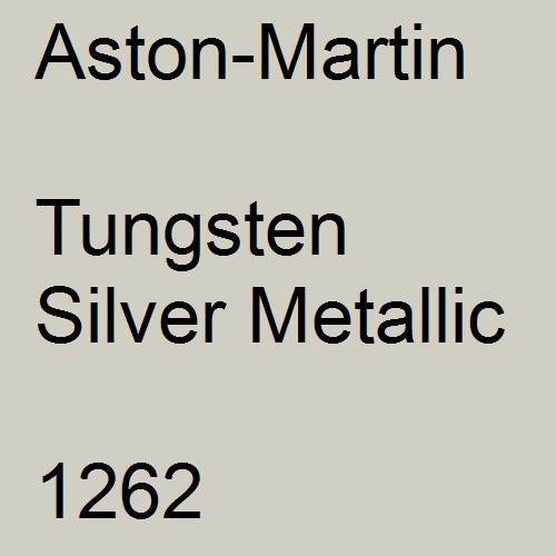 Aston-Martin, Tungsten Silver Metallic, 1262.